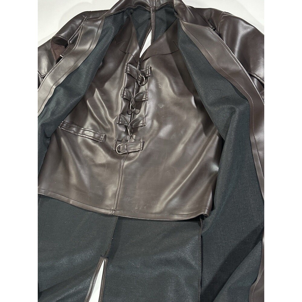 Van Helsing Cosplay Brown Leather Coat/Jacket Rubies Costume One Size Y2K Rare - Picture 13 of 16